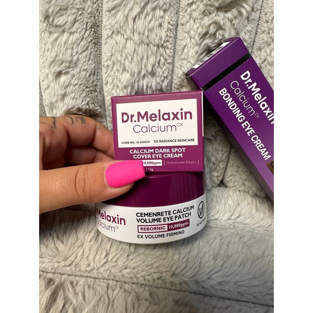 Dr Melaxin Calcium Eye Care 3pc Set Eye Patch Bonding Cream Dark Spot Cream - Picture 2 of 6